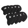 10Pcs Golf Club Head Covers Black