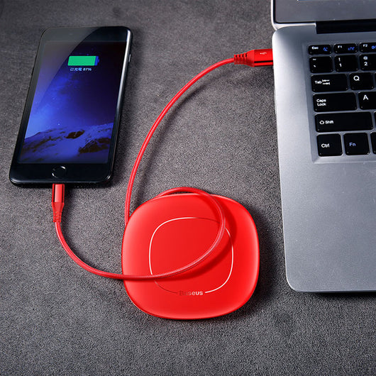 USB/Charging Cable For iPhone with Cable Winder Clip